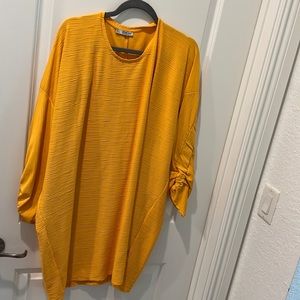 Zara Basic Orange Sweater Dress